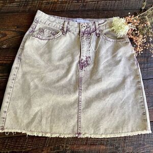 Zara faded denim mini skirt. NWOT. Sz XS